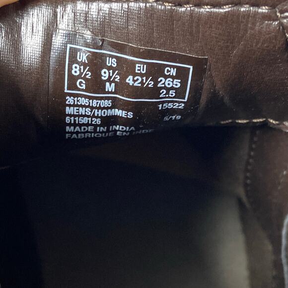 Clarks Brown Distressed Leather Men's Chelsea Boots Size 9.5 - Picture 7 of 7